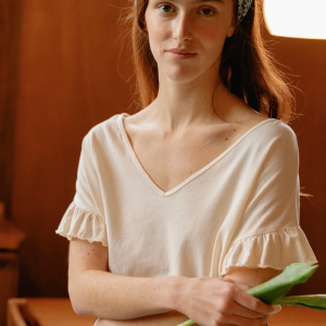 Tee-shirt dabio – creme – Emile et ida