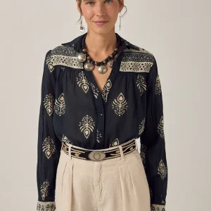 RANI SHIRT Black Henna – Maison hotel