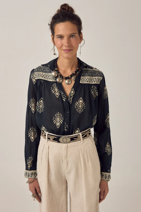 MAISONHOTEL-RANI SHIRT-BlackHenna
